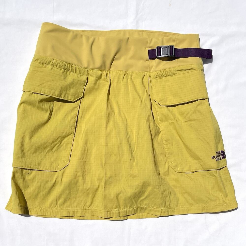 The North Face Spring Peak Hiking Skirt Womens Small Yellow Purple Skirt